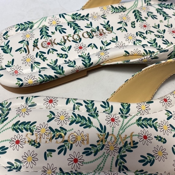 Jack Rogers white floral Rowan flip flop NIB - Picture 4 of 8